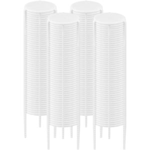 (1000 pack) pizza saver stand, white plastic stack