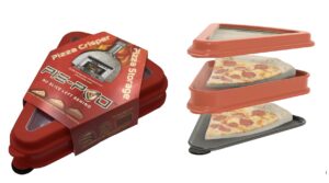 pie-pod™ - double decker - reusable pizza crisper and pizza storage crisper pan heats to over 400'f in the microwave oven!