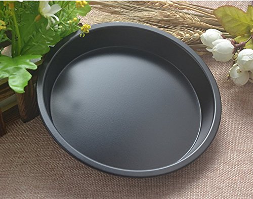 Mengbaobao MBB Carbon Steel Pizza Pan Tray Bakeware Non Stick Black For 10" Pizza Making