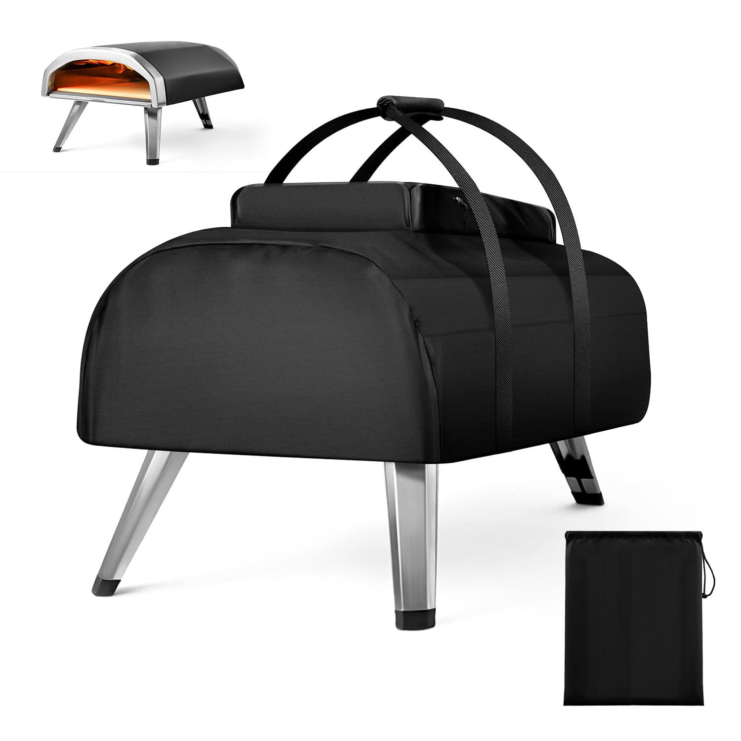 ANZOME Pizza Oven Carrying Cover, Pizza Oven Carry Cover for Ooni Koda 12 and 16 Pizza Oven, Waterproof Pizza Oven Portable Cover for Outdoor Pizza Oven Accessories for Ooni Koda 12 and 16