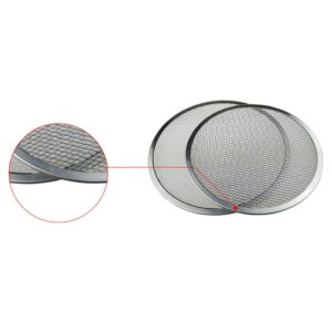 Maserfaliw Pizza Tools Aluminum Thicken Non-stick Net Round Pizza Mesh Pan Baking Tray Kitchen Tool 16 inch