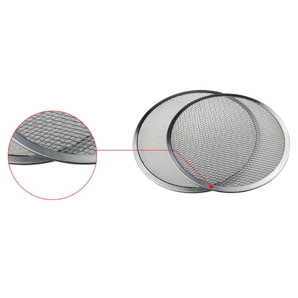 Maserfaliw Pizza Tools Aluminum Thicken Non-stick Net Round Pizza Mesh Pan Baking Tray Kitchen Tool 16 inch