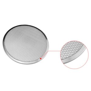 Maserfaliw Pizza Tools Aluminum Thicken Non-stick Net Round Pizza Mesh Pan Baking Tray Kitchen Tool 16 inch