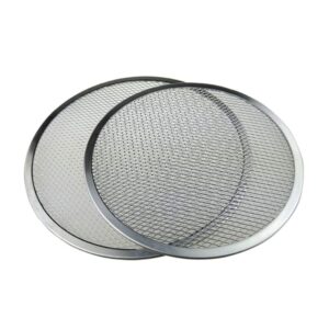 Maserfaliw Pizza Tools Aluminum Thicken Non-stick Net Round Pizza Mesh Pan Baking Tray Kitchen Tool 16 inch