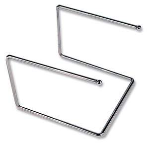 royal industries pizza tray stand, chrome plated 12'' x 12'' x 7'' high, silver