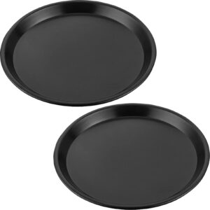 2 pcs pizza pan for oven non-stick bakeware aluminum alloy thicken round 6 inch pizza tray pizza bakeware set nonstick kitchenware baking pan for restaurant home pizza baking dishwasher safe
