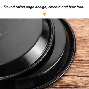 2 PCS Pizza Pan for Oven Non-Stick Bakeware Aluminum alloy Thicken Round 6 inch Pizza Tray Pizza Bakeware Set Nonstick Kitchenware Baking Pan for Restaurant Home Pizza Baking Dishwasher Safe