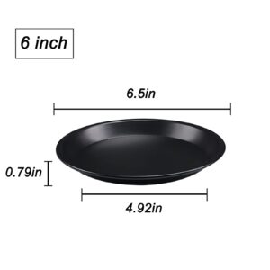 2 PCS Pizza Pan for Oven Non-Stick Bakeware Aluminum alloy Thicken Round 6 inch Pizza Tray Pizza Bakeware Set Nonstick Kitchenware Baking Pan for Restaurant Home Pizza Baking Dishwasher Safe