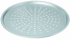 chicago metallic commercial ii traditional uncoated perforated pizza crisper, perfect for making delicious pizza pies right in your own oven, 14-inches
