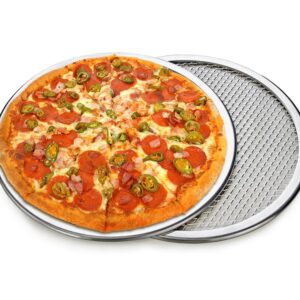 akoak nonstick bakeware aluminium pizza stone mesh pizza screen,1-pack (10 inches)