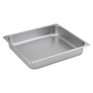 winco 2/3 size pan, 2 1/2-inch,stainless steel,medium