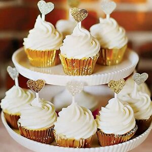 200 Pieces of Cake Paper Cups, Aluminum Foil Baking Cups, Suitable for Weddings, Kitchens, Birthday Parties, 8 Colors are Available (orange)