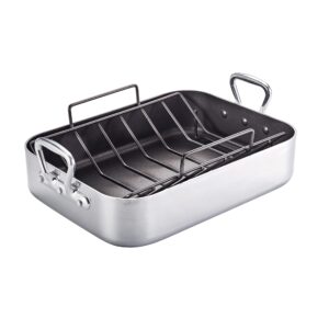 tramontina roasting pan polished aluminum nonstick 16 inch, 80203/007ds
