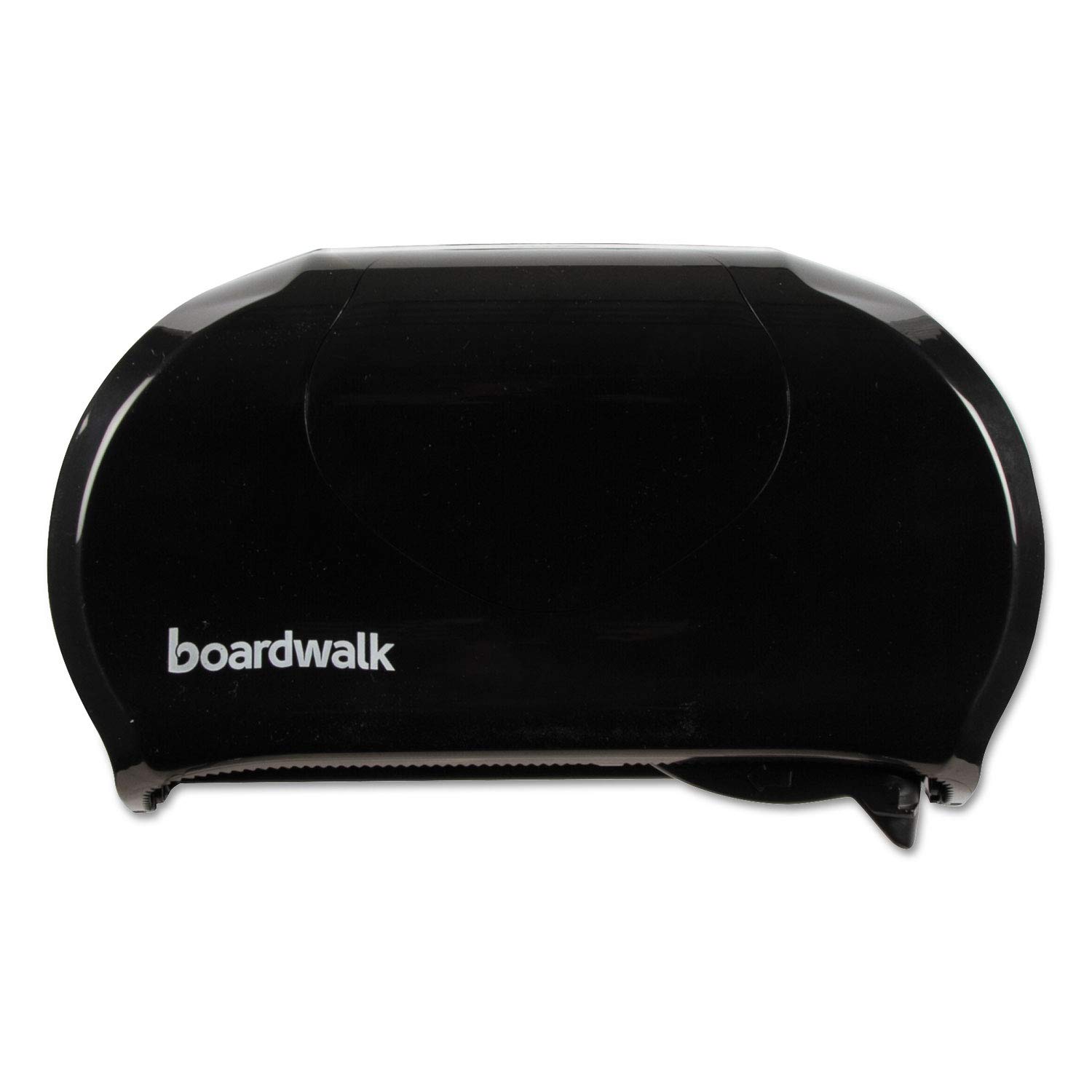 Boardwalk R3670BKBW 13 in. x 6.75 in. x 8.75 in. Standard Twin Toilet Tissue Dispenser - Black