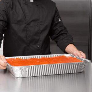 Disposable Aluminum Foil Steam Roaster Pans, Heavy Duty Baking Roasting Broiling Catering 20 x 13 x 3 inches (15)