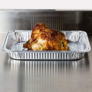 Disposable Aluminum Foil Steam Roaster Pans, Heavy Duty Baking Roasting Broiling Catering 20 x 13 x 3 inches (15)