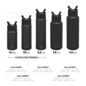 Simple Modern Water Bottle with Straw and Chug Lid Vacuum Insulated Stainless Steel Metal Thermos Bottles | Reusable Leak Proof BPA-Free Flask for Sports, Gym | Summit Collection | 32oz, Lavender Mist