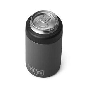 yeti rambler 12 oz. colster can insulator for standard size cans, charcoal