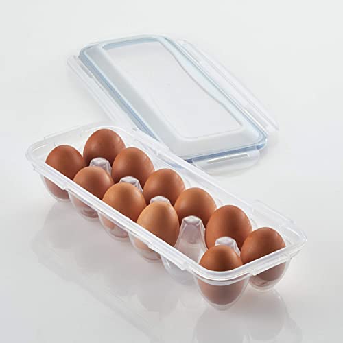 LocknLock Easy Essentials Specialty Dozen Egg Storage Container, 12-Cup