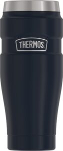 thermos stainless king 16 ounce travel tumbler, matte blue