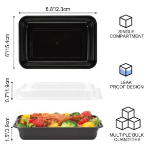 Moretoes 30 Pack 28Oz Meal Prep Containers, Plastic Food Storage Containers with Lids, Bento Box, BPA Free, Stackable, Microwave/Dishwasher/Freezer Safe