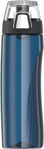 thermos hydration bottle with meter, midnight blue, 24 ounce