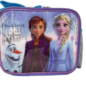 Disney Frozen Elsa Olaf & Anna Insulated 9.5" Lunch Bag with Shoulder Strap