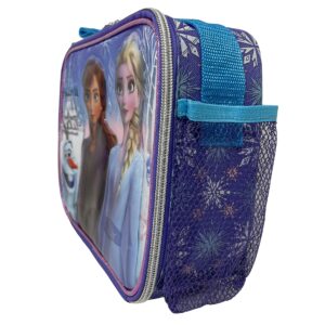 Disney Frozen Elsa Olaf & Anna Insulated 9.5" Lunch Bag with Shoulder Strap