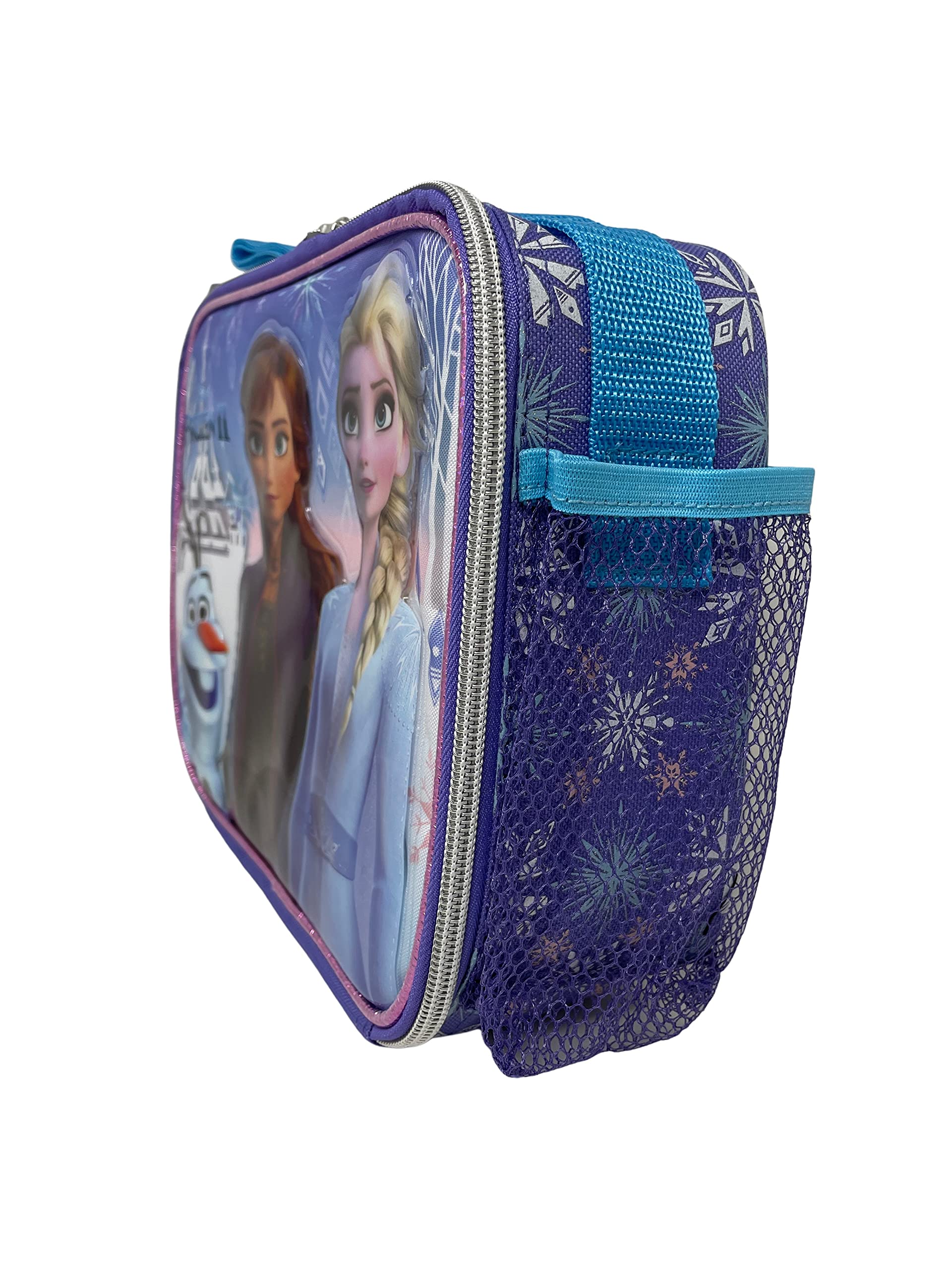 Disney Frozen Elsa Olaf & Anna Insulated 9.5" Lunch Bag with Shoulder Strap