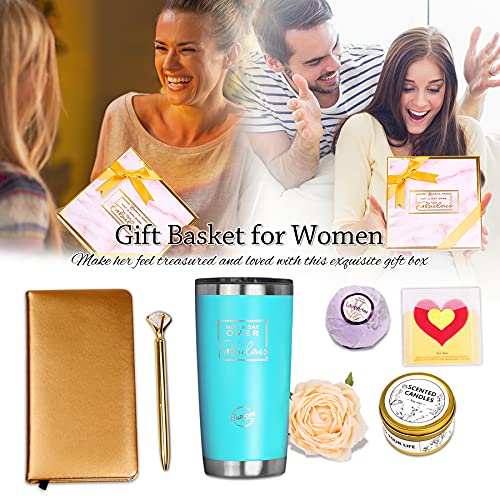 Birthday Gifts for Women-Christmas Gifts for Friends Female Mothers Day Gifts for Mom from Daughter Best Friend Box Gifts for Women Who Have Everything Gifts for Her Luxury Novelty Baskets Gifts Set
