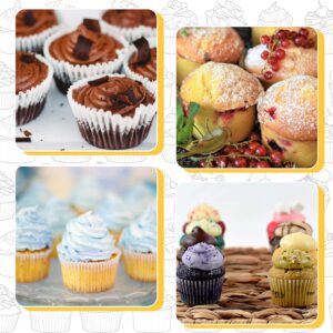 3 Pieces 24 Cups Mini Muffin Pans Carbon Steel Cupcake Tin Trays Kitchen Cupcake Pans Nonstick Baking Pans for Baking Brownie, Cake, Dessert