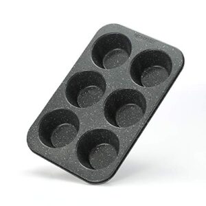 monfish jumbo muffin pan extra large cupcake tin carbon steel mosaic finish non stick coating muffin tin 3.5dia x1.77 inch cup