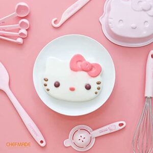 CHEFMADE Hello Kitty Cake Pan, 8-Inch Non-Stick Cat-Shaped Bakeware for Oven and Instant Pot Baking (Pink)