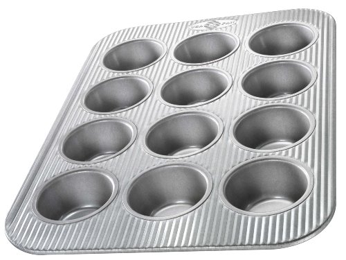 USA Pan Bakeware Muffin Pan, 12-Well, Aluminized Steel and Rectangular Cake Pan, 9 x 13 inch