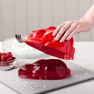 Kilo Rabbit Jelly Mould-Red, Plastic