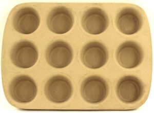 pampered chef family heritage stoneware muffin pan