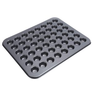 oukens baking tray, 48‑cup mini round cupcake pan tray, non-stick mini muffin and cupcake pan, baking mould bakeware