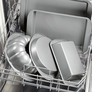 Farberware Nonstick Bakeware 4-Piece Baking Sheet Set, Gray -