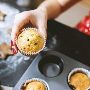 KitchenCraft Non Stick Muffin Tin/Mince Pie Baking Tray, 12 Holes, 31.5 x 24 cm