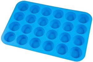 samzareulo silicone muffin pan mini 24 cups cupcake pan