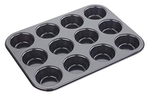 Tala Non Stick 12 Cup Bun Tin, Black