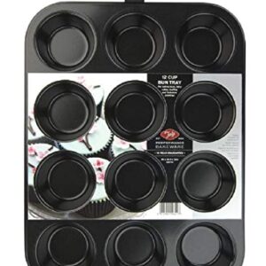 Tala Non Stick 12 Cup Bun Tin, Black