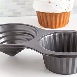 Fox Run Giant Cupcake Pan, Non-Stick Carbon Steel, 8 x 15.5 x 3.25 inches