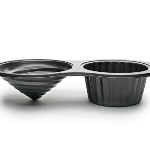 Fox Run Giant Cupcake Pan, Non-Stick Carbon Steel, 8 x 15.5 x 3.25 inches