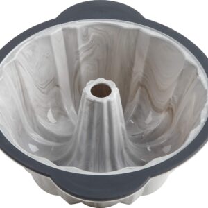 Trudeau 'Structured Silicone Pro' Fluted Cake Pan, Marble-color, 10Cup
