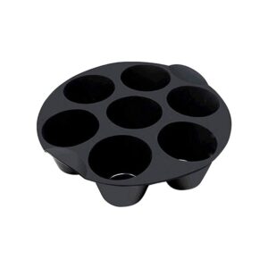 silicone muffin cake cups, 7cup non-stick muffin cupcake tin, muffin cupcake tray baking mold, for 3.5-5.8 l air fryer accessories, chocolate universal cake cups, 18cm/21cm