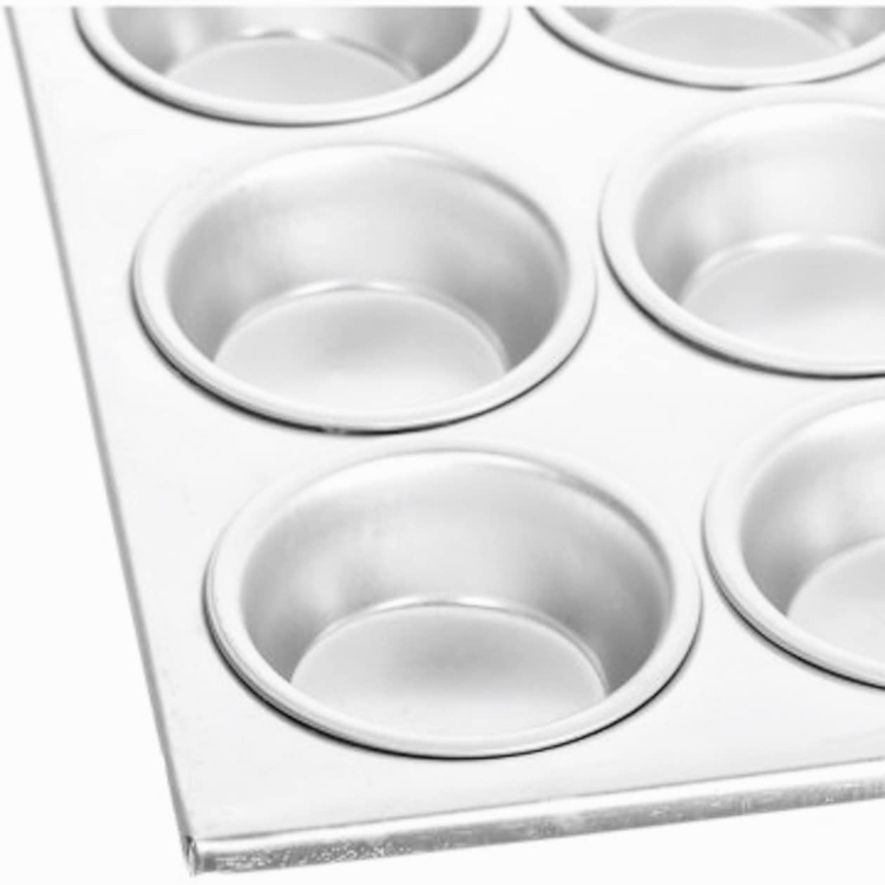 Tezzorio 24-Cup Muffin Pan/Cupcake Pan, Commercial Grade Aluminum Muffin Pan, Professional Bakeware