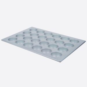 Tezzorio 24-Cup Muffin Pan/Cupcake Pan, Commercial Grade Aluminum Muffin Pan, Professional Bakeware