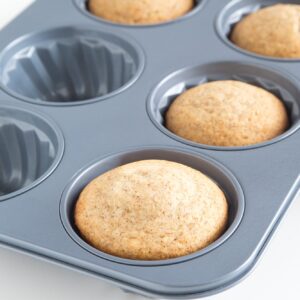 Fox Run Fluted Muffin Pan, 14 x 10.5 x 2 inches, Metallic