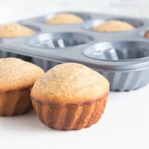 Fox Run Fluted Muffin Pan, 14 x 10.5 x 2 inches, Metallic